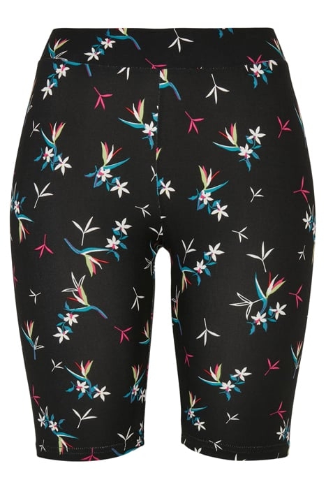 LADIES SOFT AOP CYCLE SHORTS BLACKFLORET 4