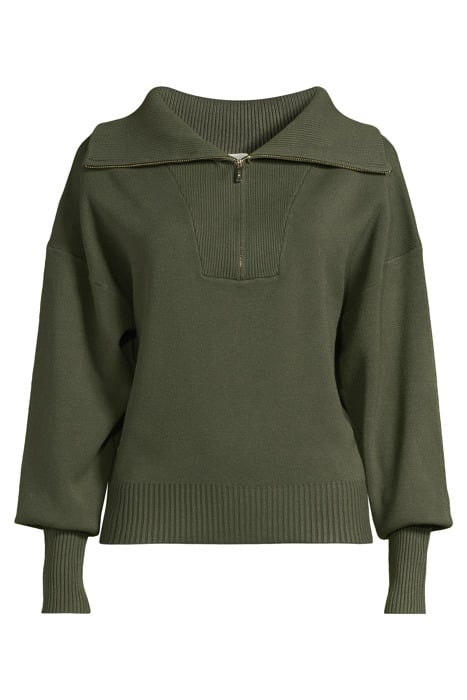OLLY HALFZIP DEEP MOSS 3