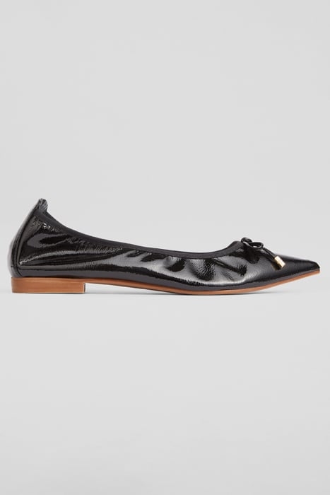 TILLY POINTED BALLERINA SHOES BLACK 1