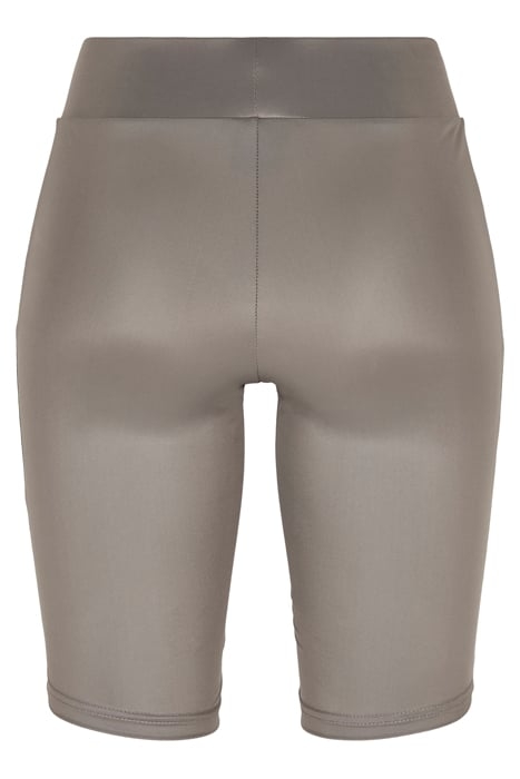 LADIES SYNTHETIC LEATHER CYCLE SHORTS ASPHALT 5