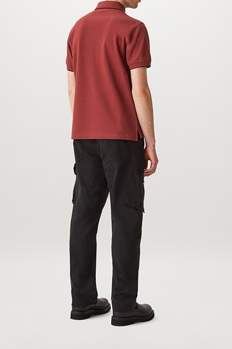 TIPPED POLO LAVA RED 2