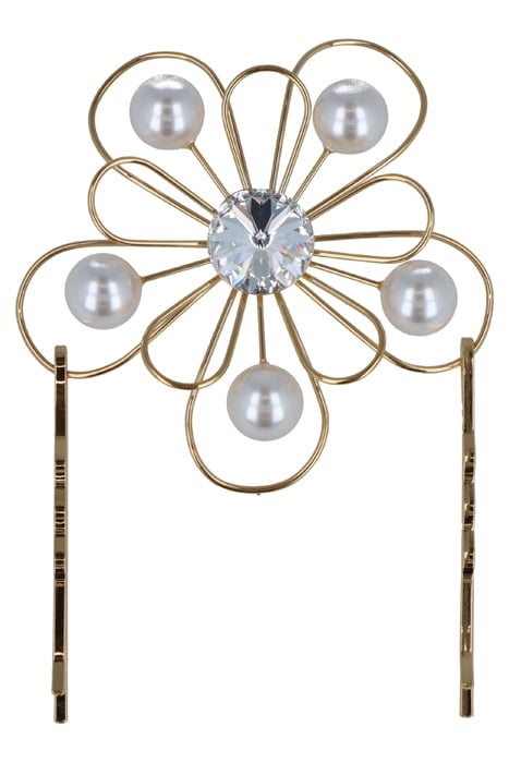 FOREVER BIG FLOWER HAIR JEWELRY GOLD 1