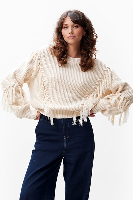 FRINGED KNIT MOONBEAM 1