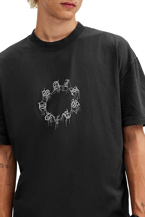 CRYPTIERRA SS CREW WASHED BLACK 5