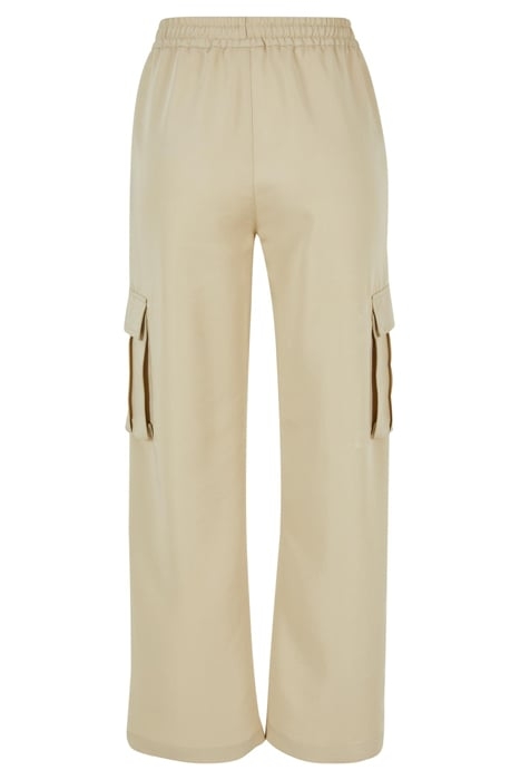 LADIES VICOSE STRAIGHT LEG CARGO PANTS CONCRETE 5