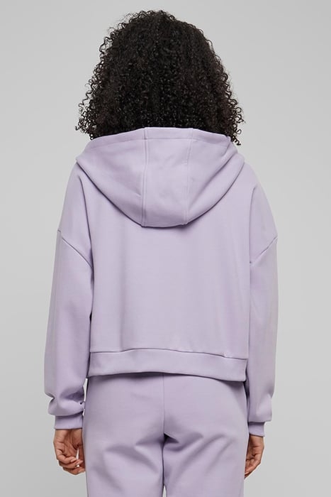 LADIES COZY SHORT ZIP HOODY DUSTYLILAC 2