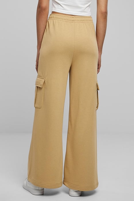 LADIES HIGHWAIST WIDE LEG CARGO TERRY PANTS UNIONBEIGE 2