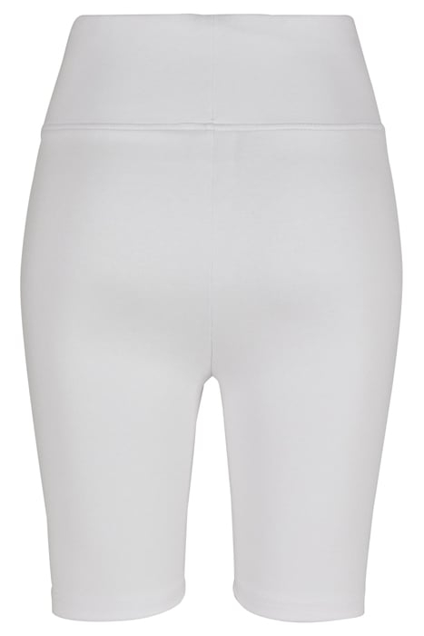 LADIES HIGH WAIST CYCLE SHORTS WHITE 2