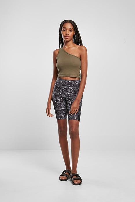 LADIES CROPPED ASYMMETRIC TOP KHAKI 3