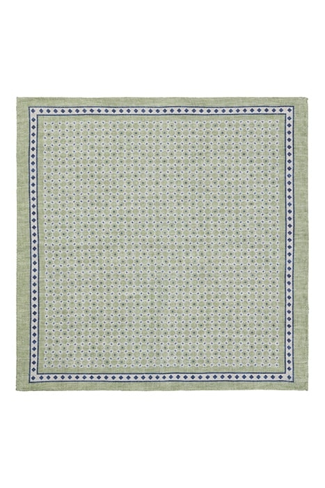 GREEN GRAPHIC POCKET SQUARE 2