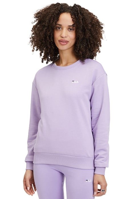 BANTIN SLIGHTLY CROPPED CREW SWEAT VIOLA 1