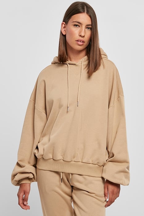 LADIES ORGANIC OVERSIZED TERRY HOODY UNIONBEIGE 1