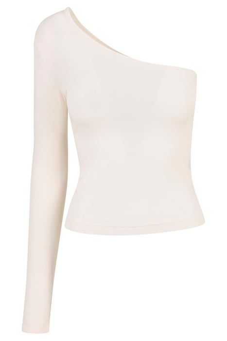 LADIES ASYMMETRIC LONGSLEEVE WHITESAND 4
