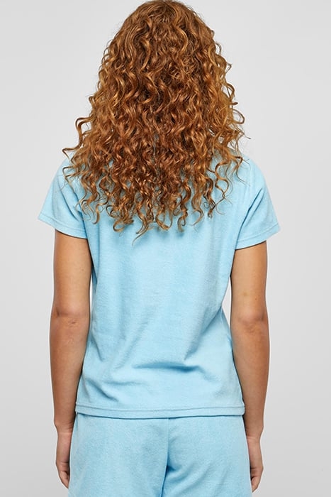 LADIES TOWEL POLO TEE BALTICBLUE 2