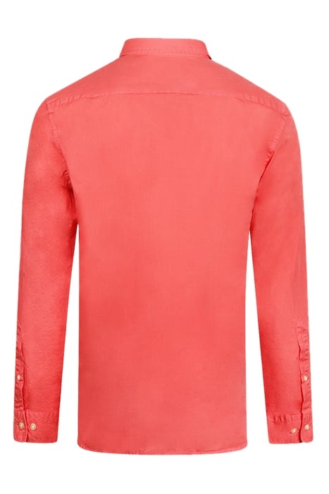 SUMMER POPLIN SHIRT CORAL RED 2