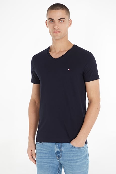 CORE STRETCH SLIM FIT V-NECK T-SHIRT DESERT SKY BLUE 1