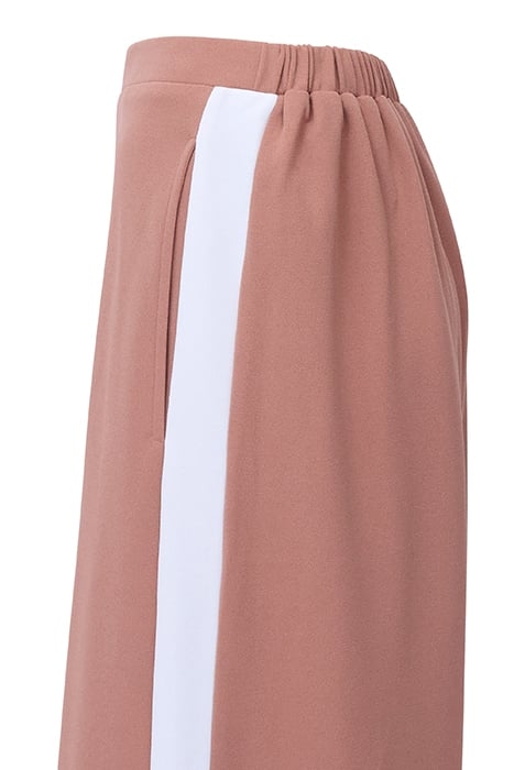 CREPE WIDE LEG STRIPE SZ18 MOCHA/SUMMER 3