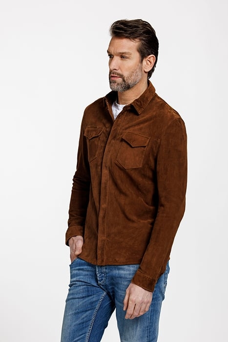 ROBERT OVERSHIRT COGNAC 3