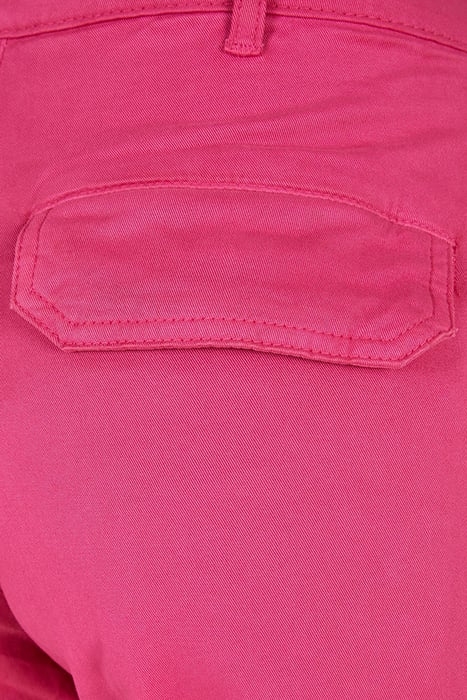 LADIES COTTON TWILL UTILITY PANTS HIBISKUS PINK 7