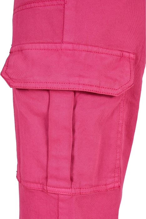 LADIES COTTON TWILL UTILITY PANTS HIBISKUS PINK 6