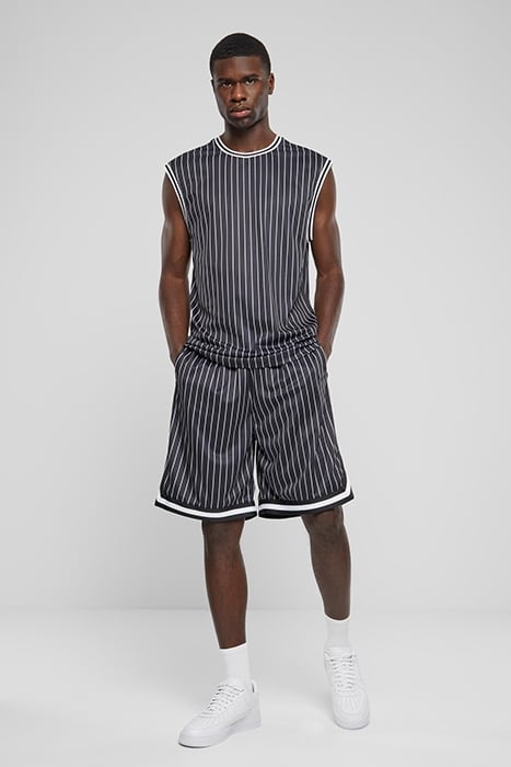 STRIPED MESH TANKTOP BLACK/WHITE 3