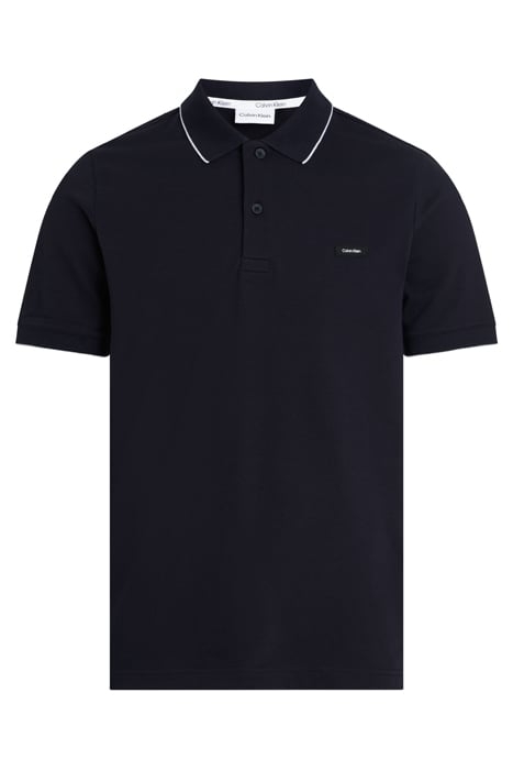 CALVIN KLEIN SLIM FIT STRETCH PIQUE TIPPING POLO NIGHT SKY 4