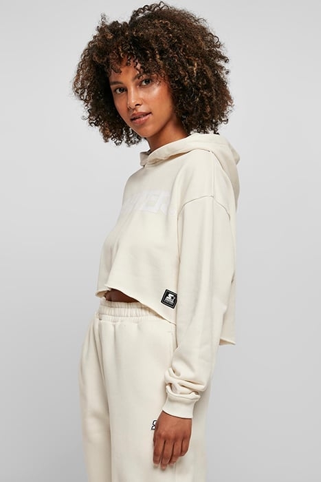 LADIES STARTER CROPPED HOODY PALEWHITE 6