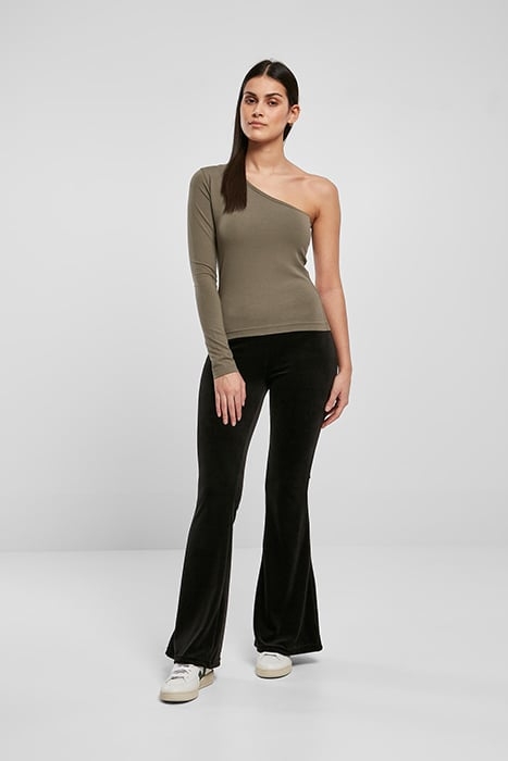 LADIES ASYMMETRIC LONGSLEEVE OLIVE 3