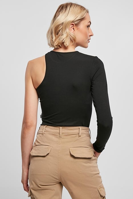 LADIES ORGANIC STRETCH ASYMMETRIC BODY BLACK 2