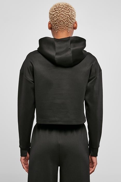 LADIES SHORT SCUBA HOODY BLACK 2