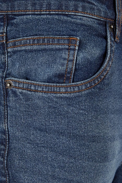 SLIM TAPERED JEANS NEW DARK BLUE WASHED 8