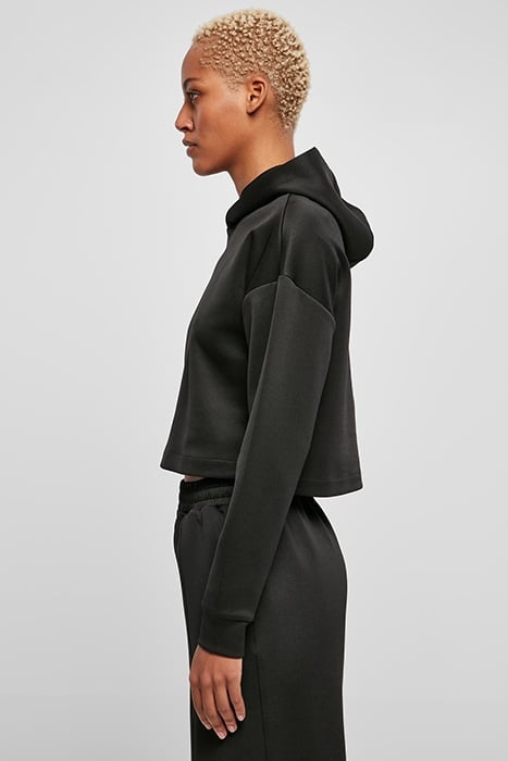 LADIES SHORT SCUBA HOODY BLACK 6