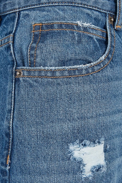 DISTRESSED 90‘S JEANS MID DEEPBLUE DESTROYED WASHED 8