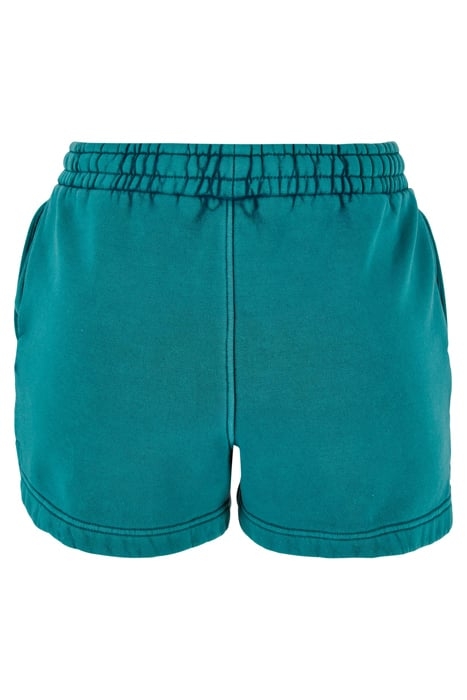 LADIES STONE WASHED SHORTS WATERGREEN 5