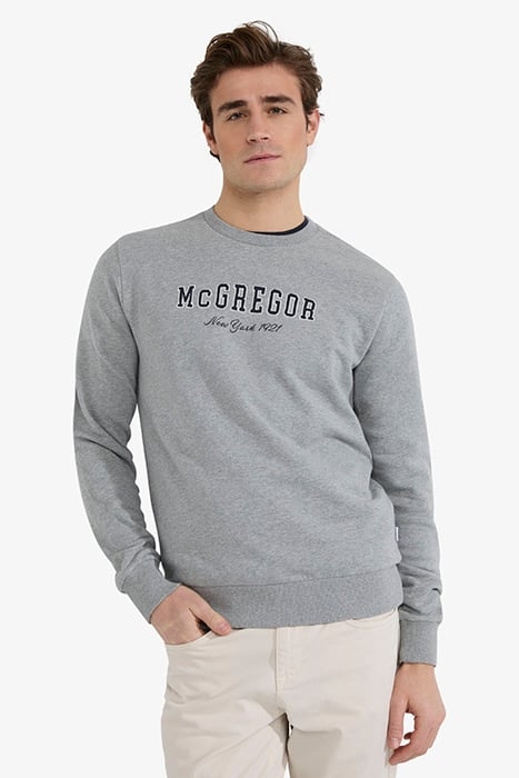GRAPHIC CREW MEDIUM GREY MELANGE 1