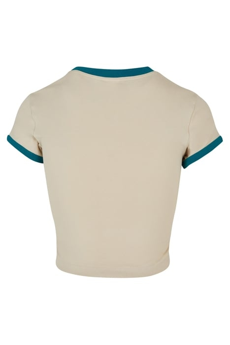 LADIES STRETCH JERSEY CROPPED TEE SOFTSEAGRASS/WATERGREEN 5
