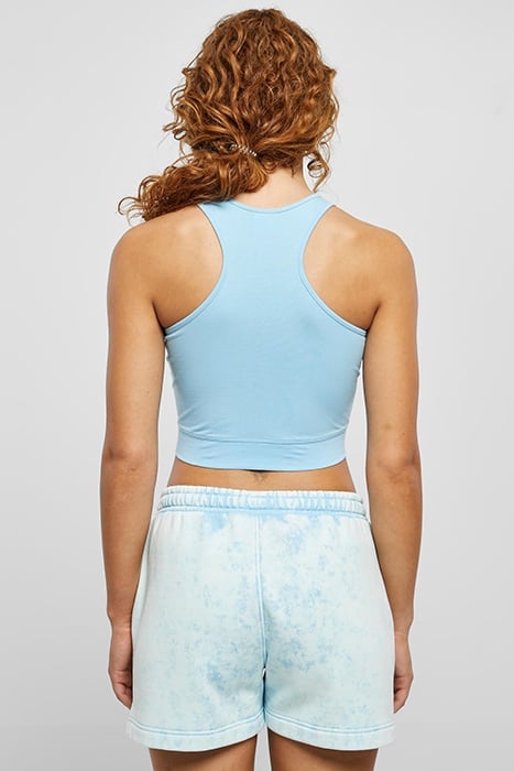 LADIES CROPPED KNOT TOP BALTICBLUE 2