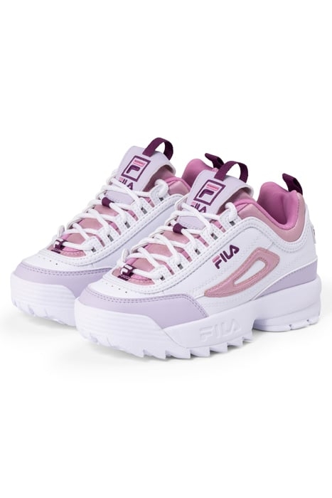 DISRUPTOR F KIDS WHITE-MOONLITE MAUVE 2