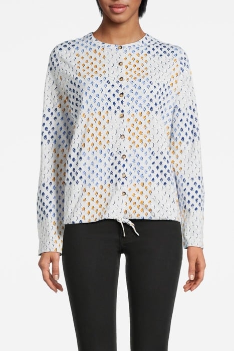 TIA HIE HEM JERSEY SHIRT GREY MULTI 1