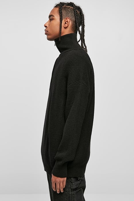 OVERSIZED KNITTED TROYER BLACK 6