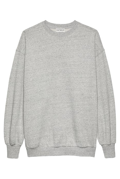 RELAXED SWEATER GREY MELANGE 4