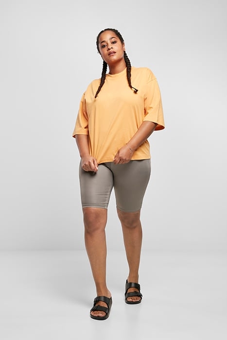 LADIES SYNTHETIC LEATHER CYCLE SHORTS ASPHALT 3