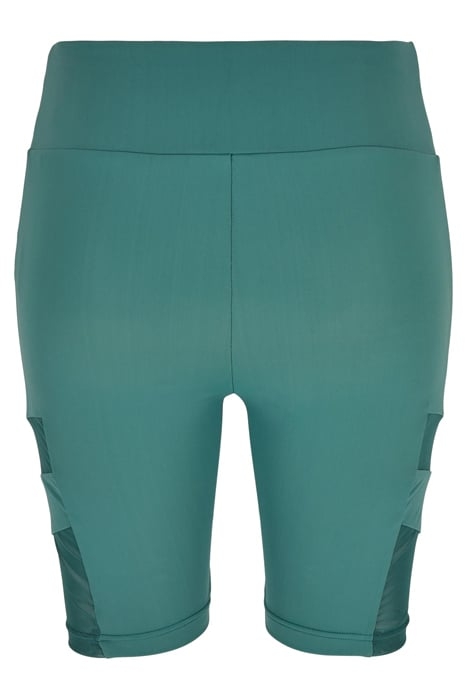 LADIES HIGH WAIST TECH MESH CYCLE SHORTS PALELEAF 5