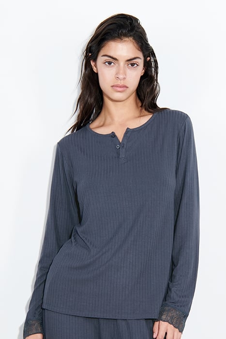 NW TOP TSHIRT LS STEEL BLUE 3