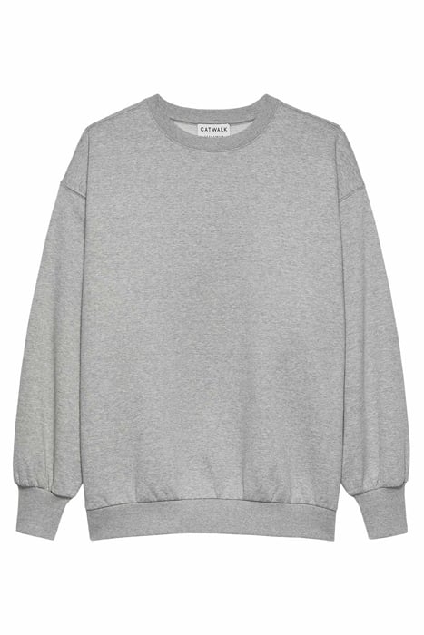 RELAXED SWEATER GREY MELANGE 4
