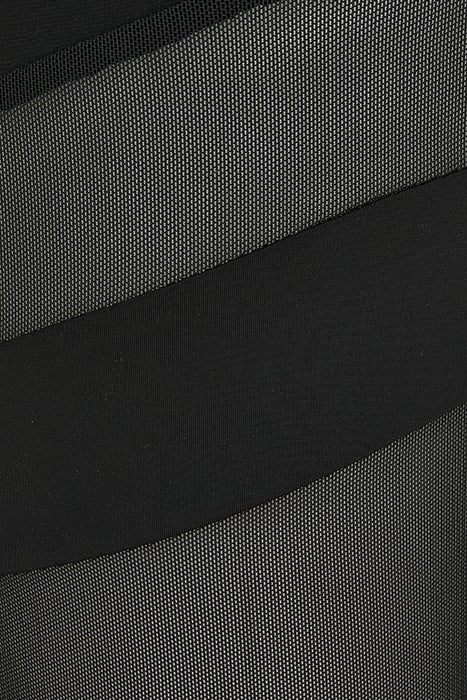 LADIES HIGH WAIST TECH MESH CYCLE SHORTS BLACK 8