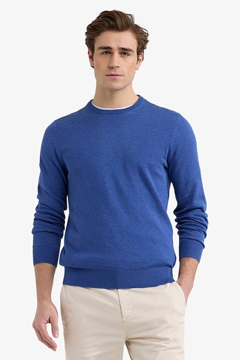 C-NECK SWEATER ROYAL BLUE 1