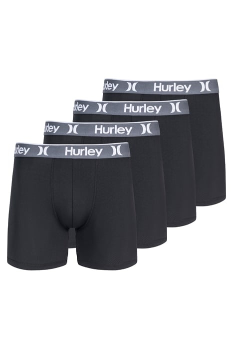 4PK MENS BOXER BRIEF UNDERWEAR BLACK 1