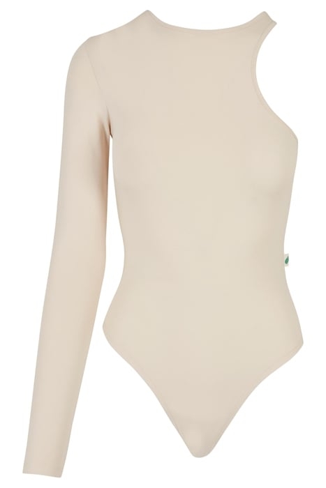 LADIES ORGANIC STRETCH ASYMMETRIC BODY WHITESAND 4