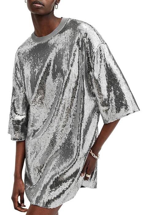 OPAL LOGO DRESS SILVER/BLACK 7